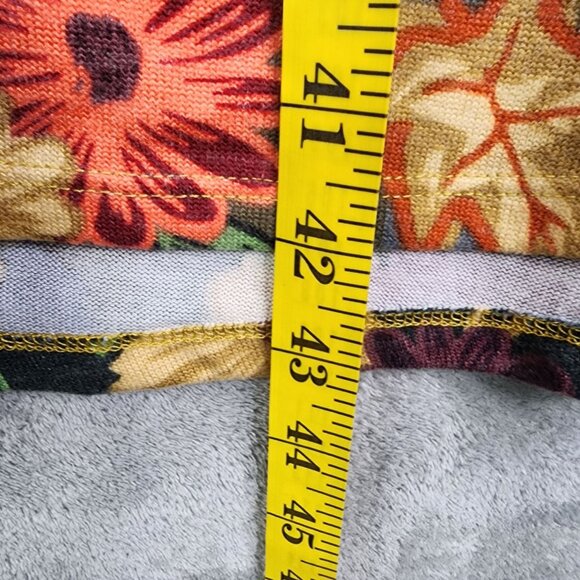 Women's Lularoe Multicolor Floral Open Front Cardigan Casual Long Sleeve Size M - Picture 12 of 13